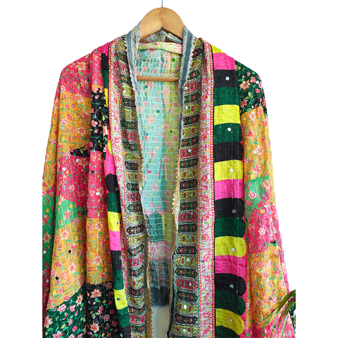 Pakistani Digital Printed Chinnon Fancy Heavy Mirror Work Dupatta