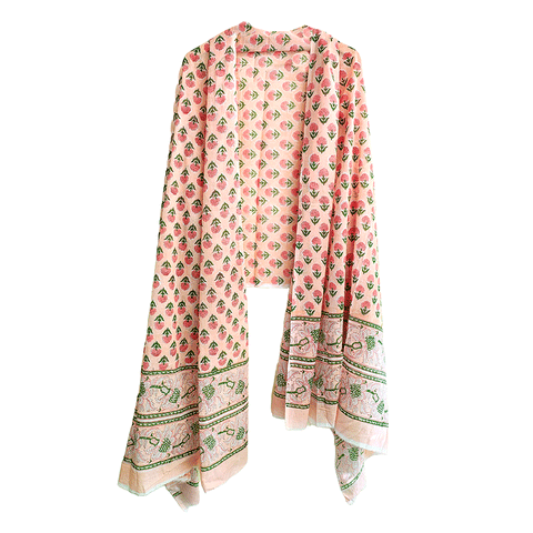 Bagru Block Print Sarong, Sarong Beach Wrap, Cotton Sarong,Pareo, Summer   Pareo ,Size 45X80 Inc (pink)