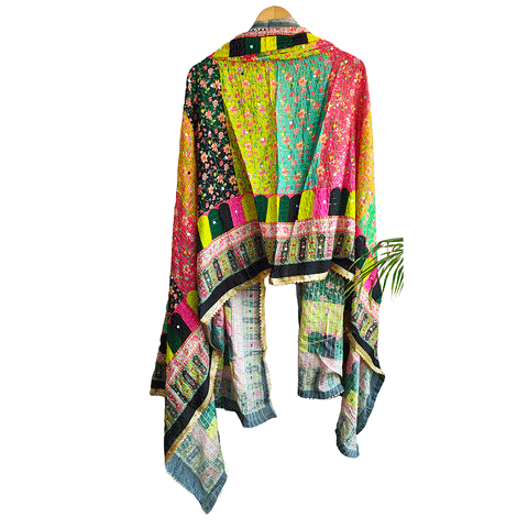 Pakistani Digital Printed Chinnon Fancy Heavy Mirror Work Dupatta