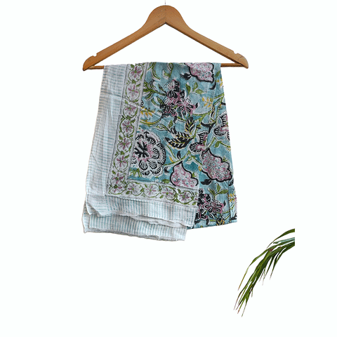 Bagru Block Print Sarong, Sarong Beach Wrap, Cotton Sarong,Pareo, Summer Pareo ,Size 45X80 Inc