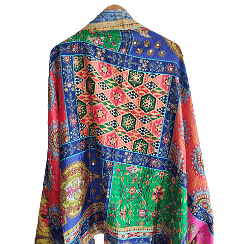 Pakistani Digital Printed Chinnon Dupatta With Heavy Mirror Work