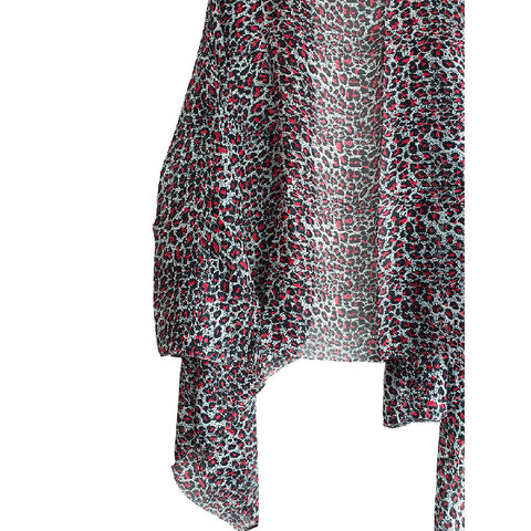 Silk Pario/Swim Cover-Up | Lightweight | Leopard Print | 45x80cm