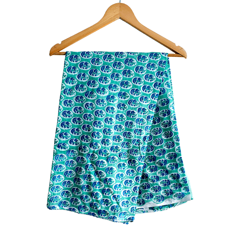 Bagru Block Print Sarong, Sarong Beach Wrap, Cotton Sarong,Pareo, Summer Beach Pareo ,Size 45X80 Inc