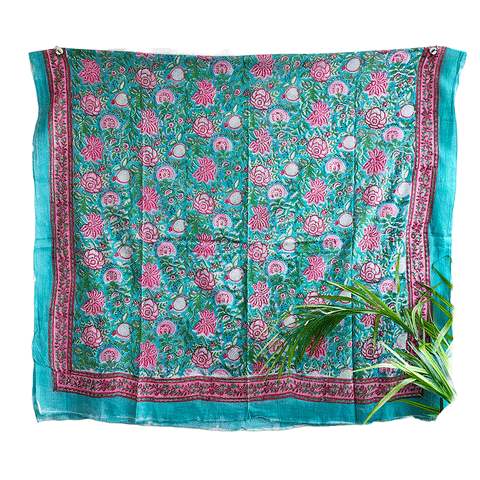 Bagru Block Print Sarong, Sarong Beach Wrap, Cotton Sarong,Pareo, Summer Pareo ,Size 45X80 Inc