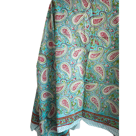 Bagru Block Print Sarong, Sarong Beach Wrap, Cotton Sarong,Pareo, Summer Pareo ,Size 45X80 Inc