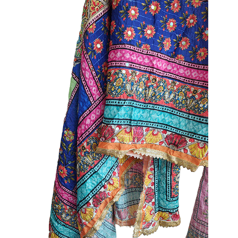 Pakistani Digital Printed Chinnon Fancy Heavy Mirror Work Dupatta