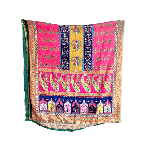 Pakistani Digital Printed Chinnon Dupatta With Heavy Mirror Work