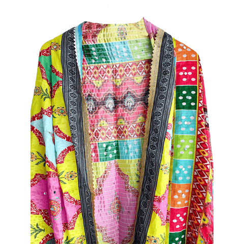 Pakistani Digital Printed Chinnon Multicoloured Dupatta With Heavy Mirror Work