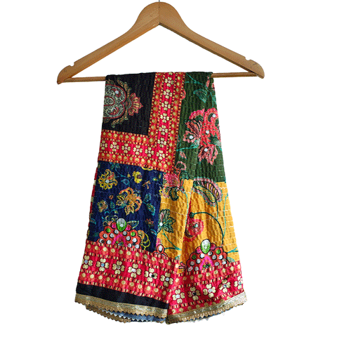 Pakistani Digital Printed Chinnon Fancy Heavy Mirror Work Dupatta