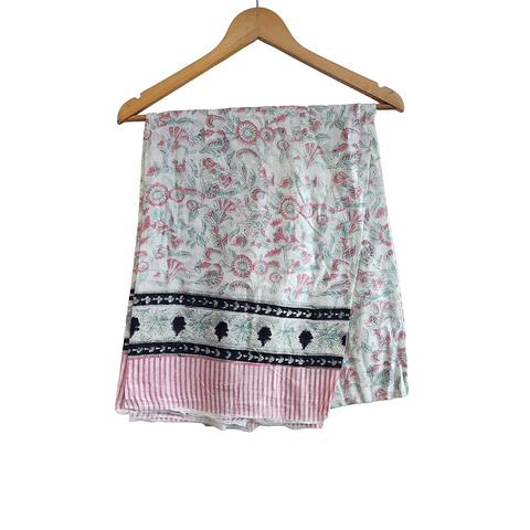 Bagru Block Print Sarong, Sarong Beach Wrap, Cotton Sarong,Pareo, Summer Pareo ,Size 45X80 Inc