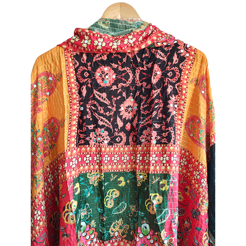 Pakistani Digital Printed Chinnon Fancy Heavy Mirror Work Dupatta