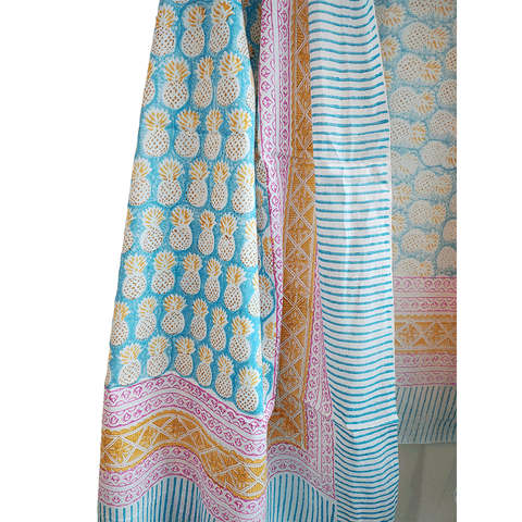 Bagru Block Print Sarong, Sarong Beach Wrap, Cotton Sarong,Pareo, Summer Pareo ,Size 45X80 Inc