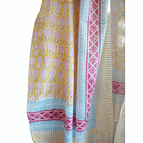 Bagru Block Print Sarong, Sarong Beach Wrap, Cotton Sarong,Pareo, Summer Pareo ,Size 45X80 Inc